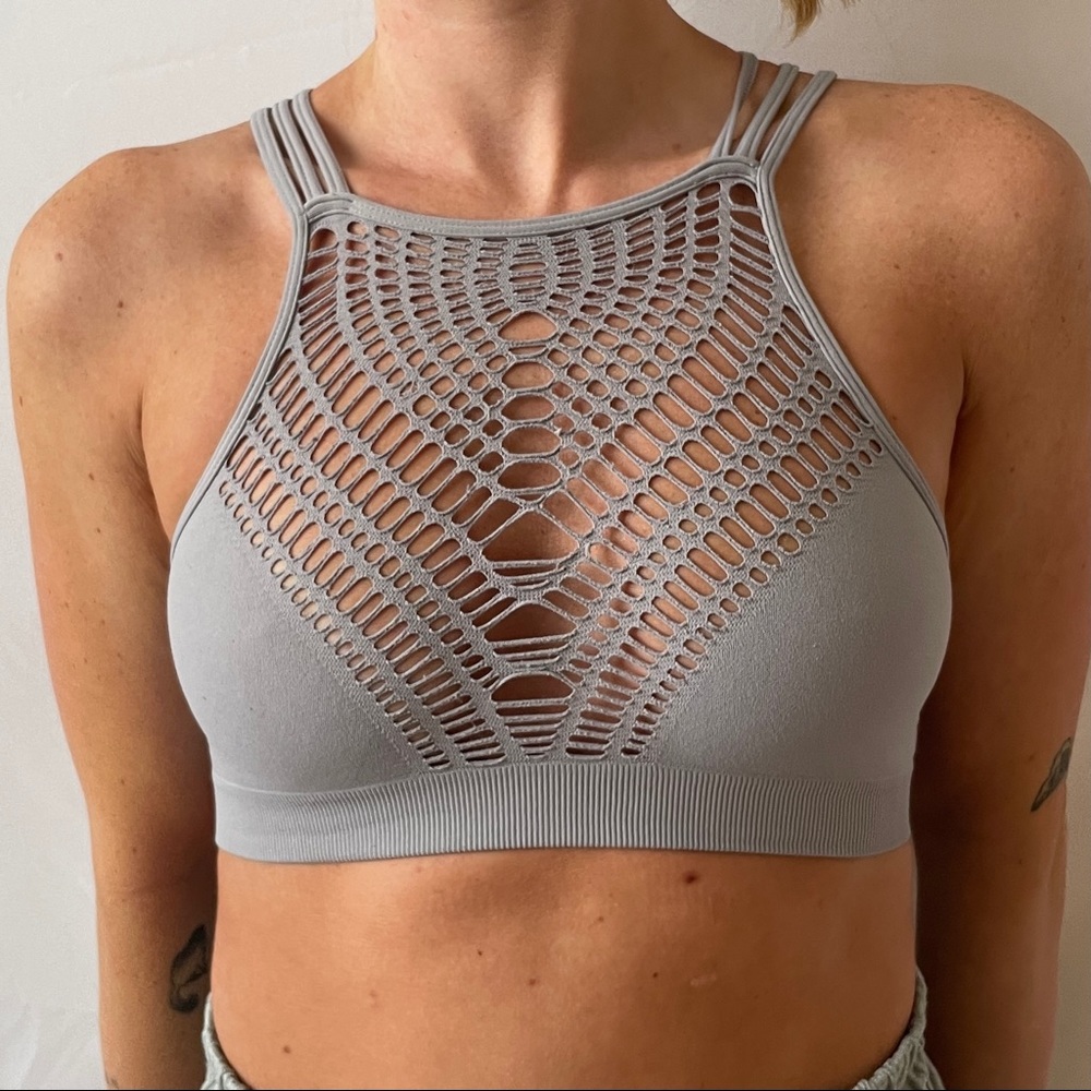 LF | Purple Netted Bralette - Picture 2 of 4